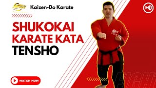 Shukokai Karate Kata  Tensho [upl. by Pelagi]