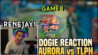 AKOSI DOGIE REACTION AURORA VS TLPH GAME 1 [upl. by Sanoy331]