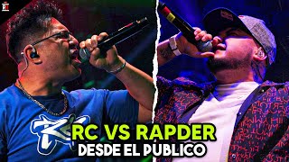 Rimas personales entre RC y RAPDER  Desde el público [upl. by Adnohsed]