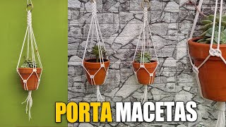 Como hacer PORTA MACETAS en MACRAME paso a paso [upl. by Desai]