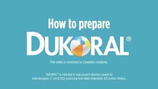 How to prepare DUKORAL® [upl. by Nohsyar]