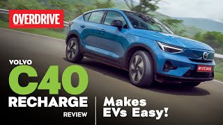 Volvo C40 Recharge review  makes EVs easy  OVERDRIVE [upl. by Akisej]