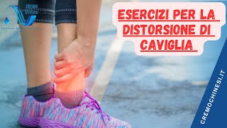 DISTORSIONE DI CAVIGLIA esercizi per il recupero [upl. by Eachern206]