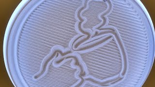 peaceful relaxing marble sand drawing with HoMedics Drift Sandscape [upl. by Jonati]