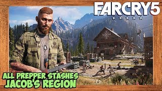 Far Cry 5 All Prepper Stash Locations Jacobs Region [upl. by Ahseral]