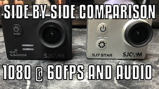 SJ7 STAR vs SJ5000X ELITE 108060fps comparison plus audio test [upl. by Adnohsal]