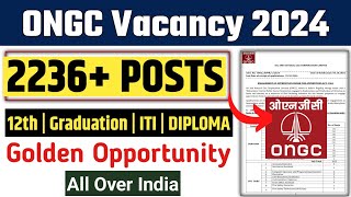 ONGC Apprenticeship 2024  ongc iti apprentice  ongc apprentice  ONGC VacancY  ongc [upl. by Huesman164]