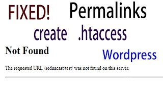 How to Fix The request URL was Not Found on this server  Fix Permalinks [upl. by Winnie]