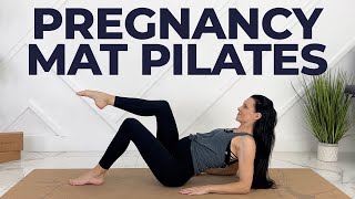 Pregnancy Mat Pilates 20Minute Prenatal Pilates Class [upl. by Ruder]