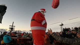 Le Père Noël à La Folie Douce dAvoriaz  HauteSavoie  Alpes  France [upl. by Ahsaf942]