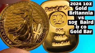 1oz 2024 gold Britannia  50g baird amp co bar 📦 couple of new special additions gold costco [upl. by Nitsruk422]