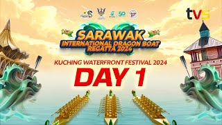 LIVE Day 1 of Sarawak International Dragon Boat Regatta 2024 [upl. by Lluj]