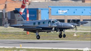 Piper PA31T Cheyenne HBLRV at Sabadell Airport [upl. by Rahman87]