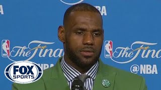 LeBron on his words with Draymond Green Steph Curry  2016 NBA Finals [upl. by Lay]