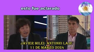 JAVIER MILEI ANTONIO LAJE quotCEPOINFLACIÓNDESPIDOquotARGENTINA [upl. by Codie]