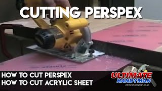 How to cut perspex  how to cut acrylic sheet [upl. by Simmons]