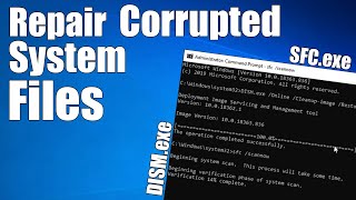 How to Fix Corrupt Windows 10 System Files  SCF and DISM Scan [upl. by Bores]