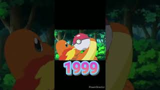 evolution of charmander 1995 to 2003 shorts evolution [upl. by Atrebla]