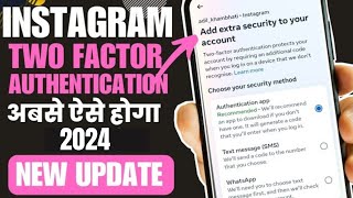 Instagram two step authentication  how to enable two factor authentication in instagram  2023 [upl. by Bolitho527]