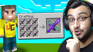 MINECRAFT BUT YOUTUBERS GIVE ME SECRET WEAPON  RAWKNEE [upl. by Khosrow]