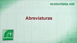 MotorData Professional  Abreviaturas [upl. by Onairpic]