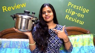 Prestige ClipOn Cooker Review in Hindi  Prestige Cooker  stainless steel pressure cooker review [upl. by Arlan755]