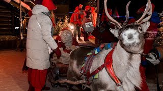 Merry Christmas from Rovaniemi Lapland Finland Aito Log Houses in Finnish Lapland [upl. by Chesna496]