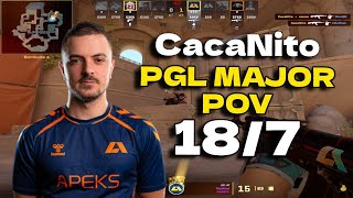 CS2 POV Apeks CacaNito 187 vs Monte Anubis PGL CS2 Major Copenhagen 2024 Europe RMR B [upl. by Notsa]