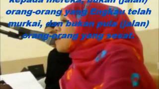 quran  Sharifah Khasif Fadzilah Syed Badiuzzaman Malaysia [upl. by Hgiel]