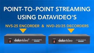 【HowTo Tutorials】Send Video From NVS25 Encoder to NVD2025 Decoder｜Datavideo [upl. by Bahr]