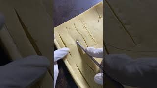 Simple interrupted sutures part 2 … تعليم اساسيات الخياطه من الصفر [upl. by Adnamor229]