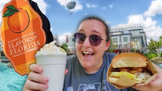 NEW FOOD IN DISNEY SPRINGS Flavors of Florida 2024  Walt Disney World [upl. by Repohtsirhc]