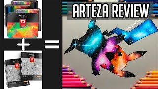 Arteza Colored Pencils vs Prismacolor  Arteza Toned Gray  Unboxing and Product Review  2019 [upl. by Bobinette]