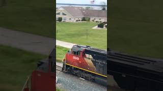 CN SD70M2 in Escanaba MI [upl. by Yllime]