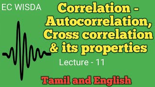 Correlation Autocorrelation amp Cross correlation in communication  TNEBTRBGATETancetCoaching [upl. by Crelin]