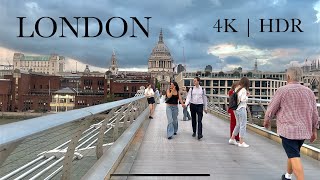 LONDON WALK 2024  Southbank Centre Millennium Bridge amp St Paul’s Cathedral  Walking Tour 4K HDR [upl. by Itsirc]