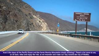 Pacific Coast Highway PCH Driving Into Malibu along Southbound California State Route 1 [upl. by Melvena]