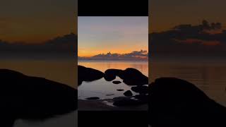 Amazing Sunset Of Sea Scene Resort Koh Pangan Thailand [upl. by Aimej]