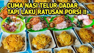 NASI TELUR DADAR ANDEH SEHARI LAKU RATUSAN PORSI  Kuliner Sumatera Barat [upl. by Farnham]