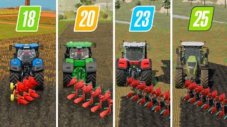 Fs18 Vs Fs20 Vs Fs23 Vs Fs25  Deformation Plowing  Gameplay  Timelapse [upl. by Enelear]