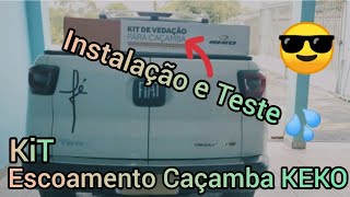 Fiat Toro com Kit KEKO de escoamento na Caçamba 😎 Instalação e teste de água [upl. by Wiles592]