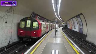 Northern Line underground trains at Clapham North London [upl. by Haerdna]