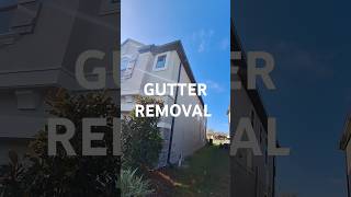 Gutter tear down gutters construction work short [upl. by Wahs]