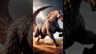 Horse 🐎 and pangolin is ki mixing 😨😨😨animals shortsfeed tigerlion [upl. by Erreipnaej]