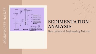 SEDIMENTATION ANALYSIS II SOIL MECHANICS II [upl. by Atteoj]