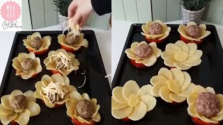 ✅ PATATESLİ PAPATYA KÖFTE TARİFİ  Şeften Yemek Tarifleri  Potato Daisy Dumplings Recipe [upl. by Moriarty823]