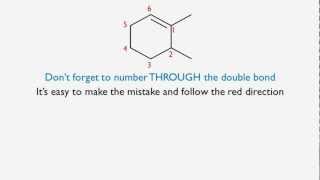 Naming Alkenes according to IUPAC Rules including cistrans and EZ [upl. by Ahsauqal]