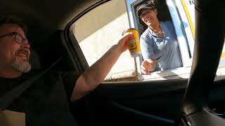 Coffee Lid Check McDonalds Drive Thru Fries Maricopa Arizona 17 May 2024 GFH13090 [upl. by Amled202]