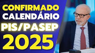 PIS Pasep 2025 Confira calendário de Pagamento 2025 Consultar pagamento Abono Salarial 2025 [upl. by Occor116]