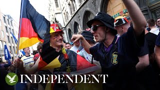 Live Scotland and Germany fans arrive at Allianz Arena for Euro 2024 opener [upl. by Aroon]